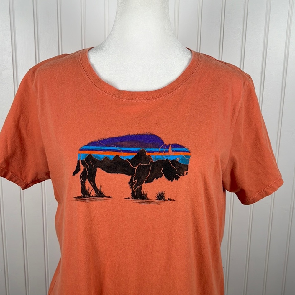 Patagonia 100% organic cotton bison S/S T-shirt